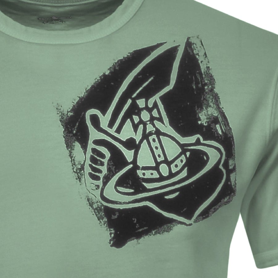 Alternative Image for ProductVivienne Westwood Small Orb T Shirt Green3